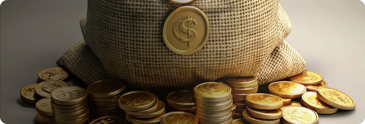 Numismatics and coin collecting banner